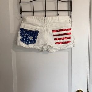 4th of July white shorts